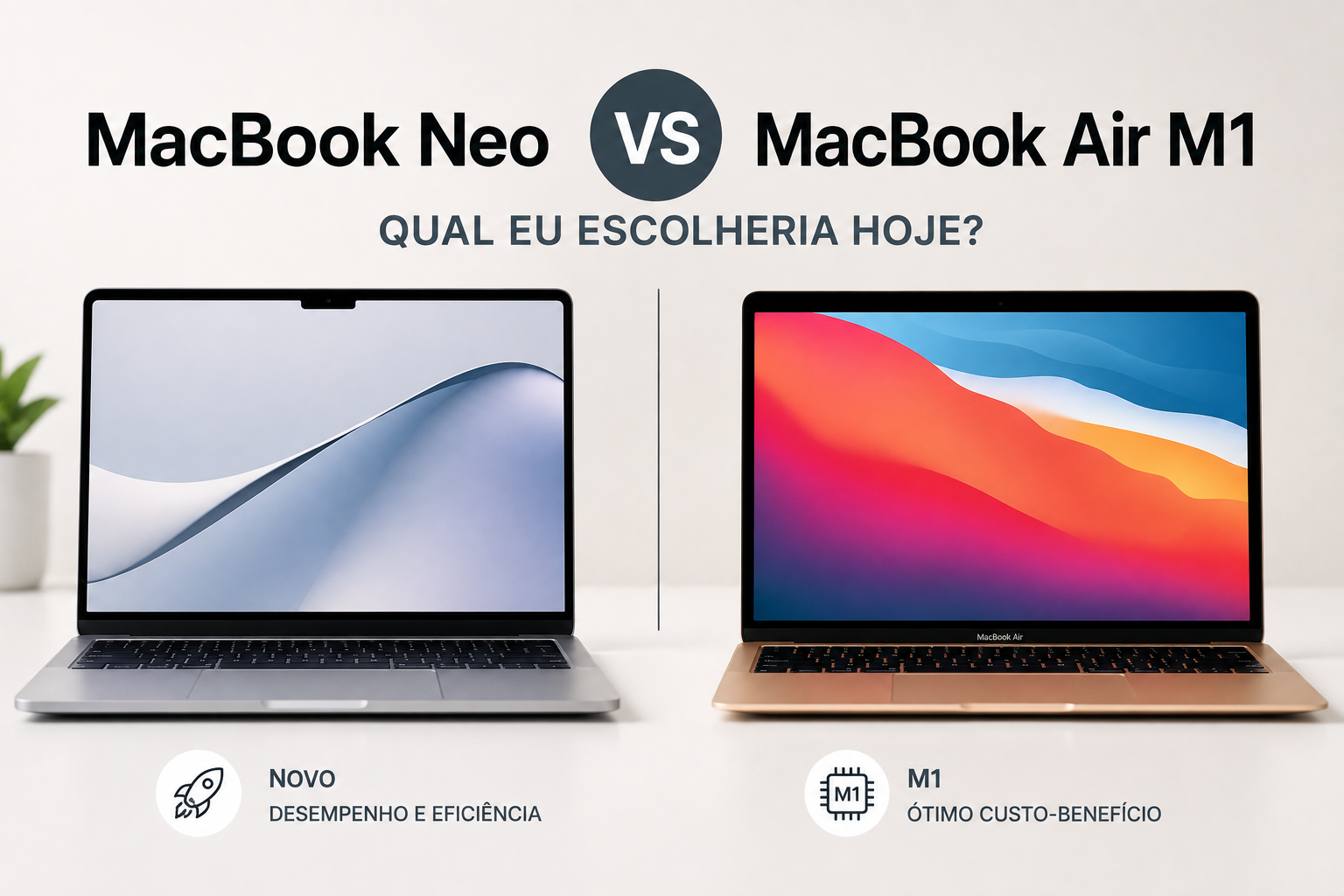 MacBook Neo vs MacBook Air M1: qual vale mais a pena?
